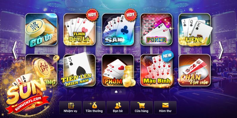 Điểm danh các tựa game bài đổi thưởng hot hit phổ biến